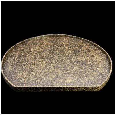 ふるさと納税 海南市 木製 半月トレイ　乱糸 (マット仕上げ)　漆黒 |  | 02