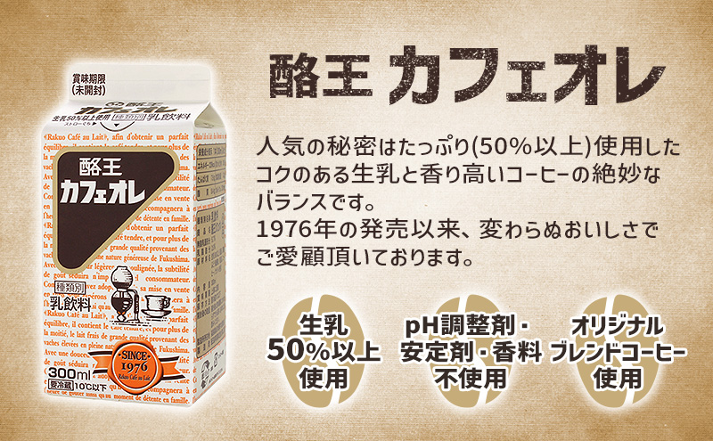 【ご当地グルメ】酪王カフェオレ300ml×9本セット