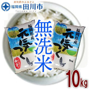 福岡県産元気つくし 無洗米 10kg(5kg×2)