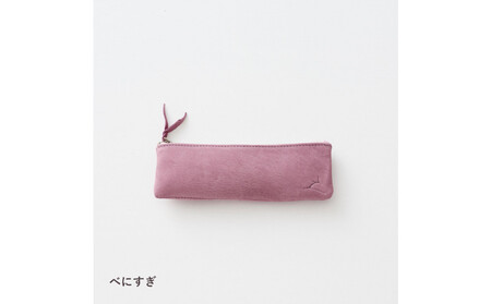 ENISICA エニシカ ジビエ鹿革 カクシカ ペンケース 紅杉（べにすぎ）