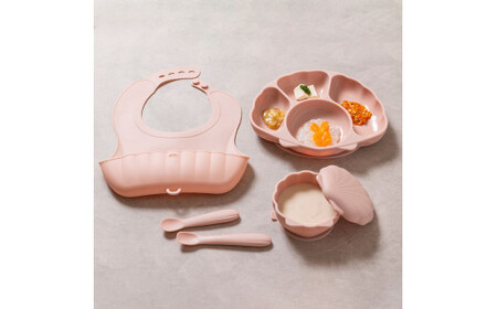 ベビー食器 5点セット（シーグラスブルー） | kerata 赤ちゃん ベビー 日用品 食器 ベビー食器 マタニティ 長野県 塩尻市