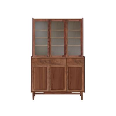 ふるさと納税 旭川市 旭川家具 MUKU工房オリジナル ジャム カップボード 120 ウォールナット_04905
