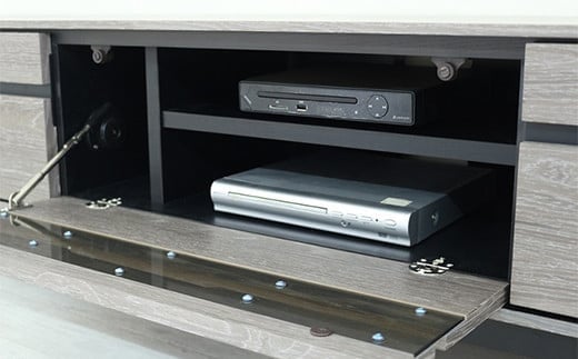 【開梱・設置】ロゼッタ 180cm テレビボード（グレーC-106）　AX062