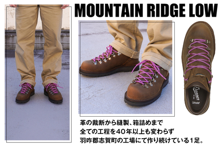 DANNER 紳士靴 マウントリッヂ ロー BROWN ブラウン【24.5cm】 [STUMPTOWN渋谷店 石川県 志賀町 sk17jkf70291-1]
