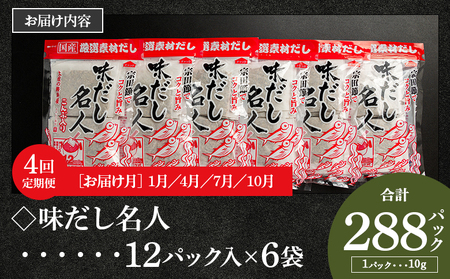 【無添加】鰹味だしパック 計72パック 4回定期便 1月・4月・7月・10月お届け 【国産出汁 かつお味出汁 出汁 無添加出汁 小分け出汁 小袋出汁】 Wmk-0014