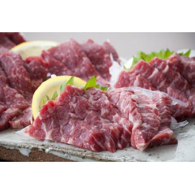 ふるさと納税 高森町 【国産馬刺し】熊本直送　上霜降り(トロ)210g+ユッケ100gセット(高森町)