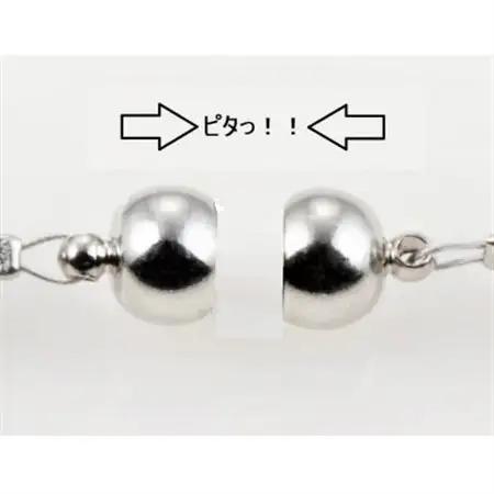 貝パールネックレス2点セット　マグネット留め具　グレー系(ピアス)【配送不可地域：沖縄県】【1574224】