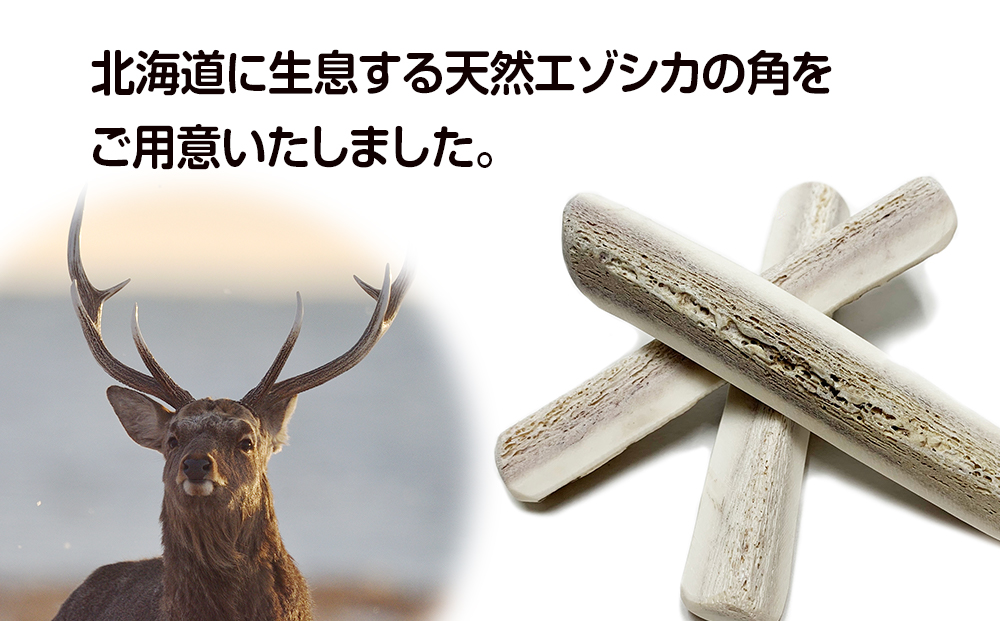 鹿の角 エゾシカ 犬のおもちゃ 『鹿角さん』 超大型犬用　半割り　１本 CB039