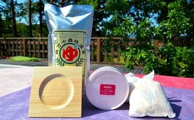 土佐の天然素材シリーズ　四万十森林温泉、ひのき方丈コースター、LadyRisaコースターセット　TP007