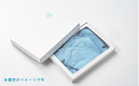 ベビー服 80センチ ( ブルー ) シルク100％ きみとずっとニット 3点セット（セーター / カーディガン / パンツ）お肌にやさしい | 赤ちゃん ベビー 服 プレゼント ギフト 新潟県 五泉