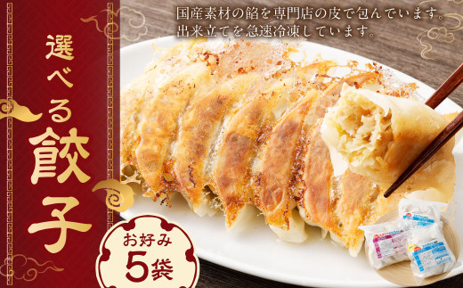 冷凍餃子５袋（選べる５袋）