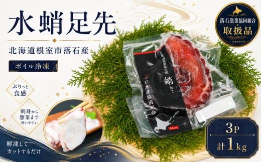 
                  A-20008 【北海道根室産】ボイル水たこ足先3P(計1kg)
                
