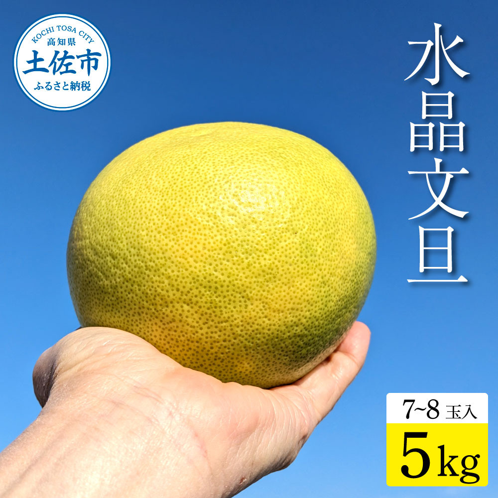 
                  土佐市産 水晶文旦 約5kg (7～8玉） 文旦 ぶんたん 土佐 柑橘 高知県産 フルーツ お取り寄せ 贈答用 ギフト 高知県 土佐市【土佐労働者協同組合】[BQBU004]
                