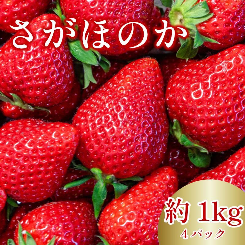【ふるさと納税】 いちご さがほのか 4パック ( 280g × 4 ) 大粒 果物 フルーツ 苺 ストロベリー ケーキ アイス タルト スムージー 洋菓子 和菓子 フルーツサンド フルーツ大福 いちご大福 プレゼント ギフト 贈答 お取り寄せ グルメ 送料無料 徳島県 阿波市 御所の郷