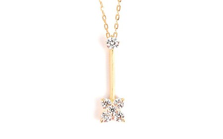 K18 ダイヤモンド ペンダント 0.15CT P6005DI-Y  ダイヤ ジュエリー ネックレス
