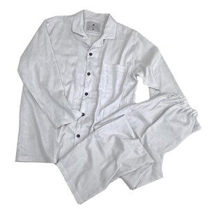 【シングル】プレミアムガーゼカバー35cm巾シーツ・掛・枕＆パジャマ(男女兼用XLサイズ)4点PL【1216192】