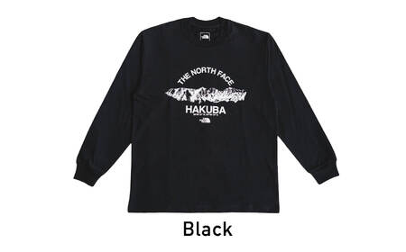 THE NORTH FACE「白馬三山 Tシャツ」(2025)　ユニセックスL　ブラック【P0550663_L_BL】