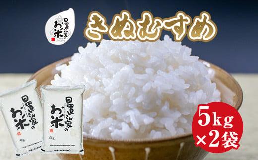 176.日置さん家のお米「きぬむすめ」5kg×2袋【無洗米・2025年産】 313726_AE008VC02