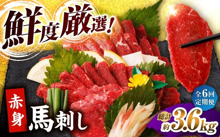 
                  【6回定期便】赤身馬刺し 計600g（6pc）＋タレ大 馬刺し 赤身 赤身馬刺し 熊本 肉 馬肉 馬 熊本県 特産品 タレ付き馬刺し 真空パック 冷凍馬刺し 生食 肉食 刺身 九州 山鹿 小分け おつまみ 送料無料【馬刺しの郷 民守】[ZBL067]
                