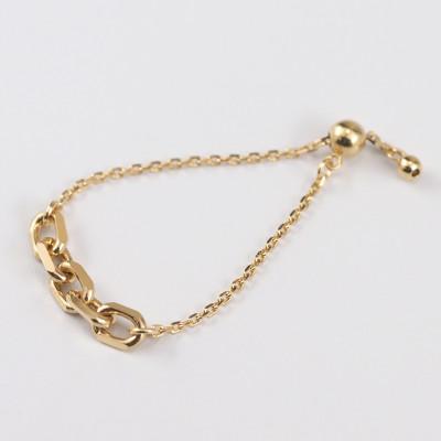 ふるさと納税 山梨県 【山梨県】【ジュエリー】K18 safari /サファリ チェーンリング |  | 01