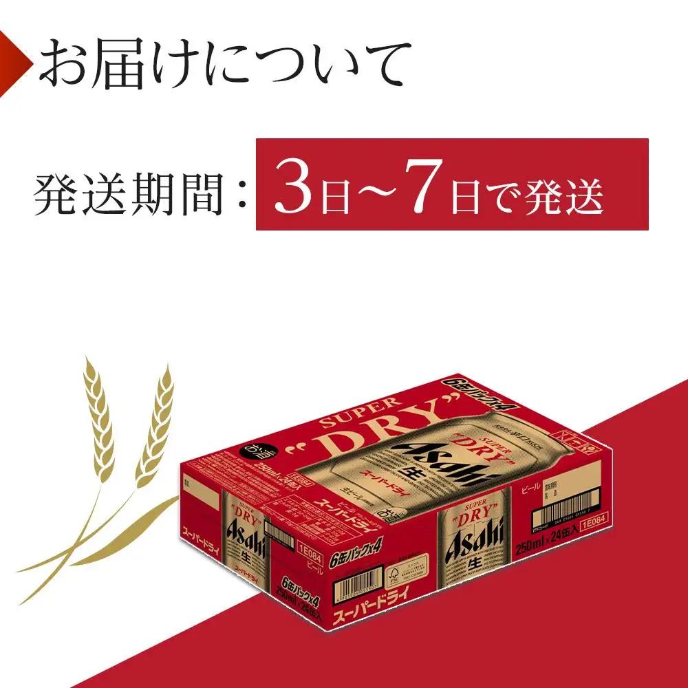 ビール アサヒ スーパードライ 250ml 24本入り 1ケース