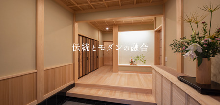 Modan組子文箱 裏花亀甲