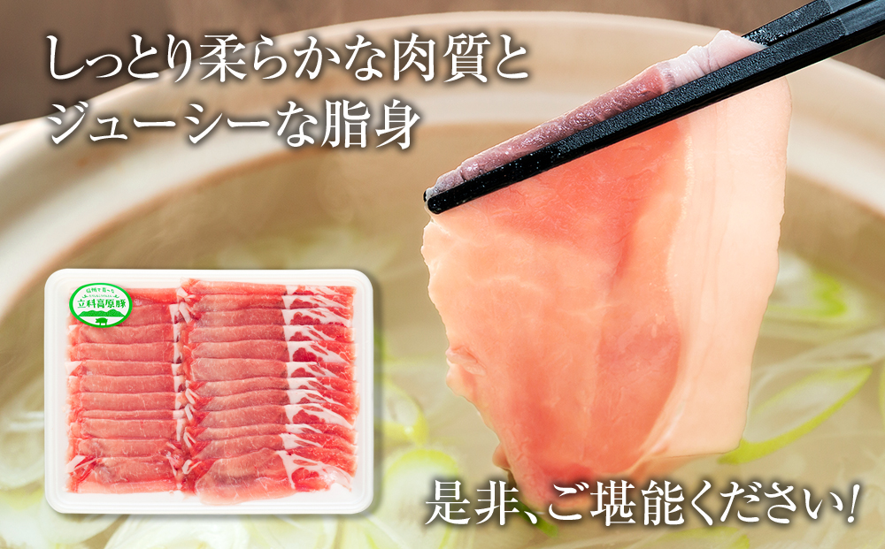 立科高原豚ロース薄切りスライス450g×2