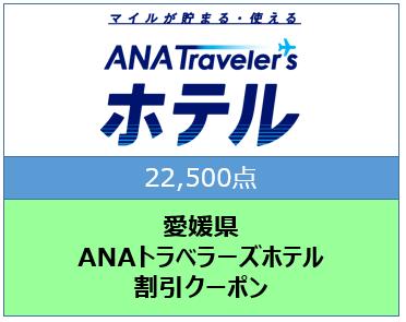 愛媛県ANAトラベラーズホテル割引クーポン（22,500点）