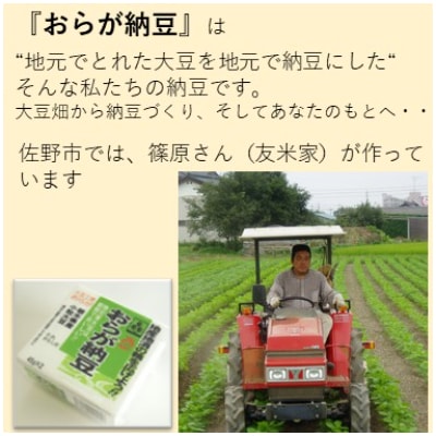 栃木県産おらが納豆と栽培期間中農薬不使用ぬか床セット【配送不可地域：離島】
