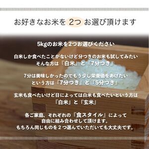 【選べる精米率】 新米 令和6年産 三重県産 コシヒカリ 10kg ( 5kg × 2袋 )[ 白米 玄米 5分つき米 7分つき米 ]　三重県津市 5分つき米 5kg･7分つき米 5kg