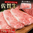 【ふるさと納税】佐賀牛 サーロインステーキ〈選べる内容量〉250g～2.5kg / A4~A5ランク 霜降り BBQ 焼肉 お肉 肉 牛肉 冷凍【株式会社いろは精肉店】 [IAG048]