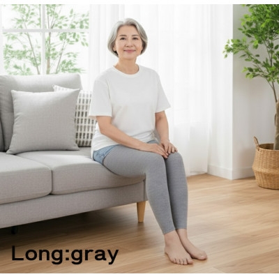 
                  日本製 横のび マルチウォーマー (ロング) あったか グレー (582-3361)【1133384】
                