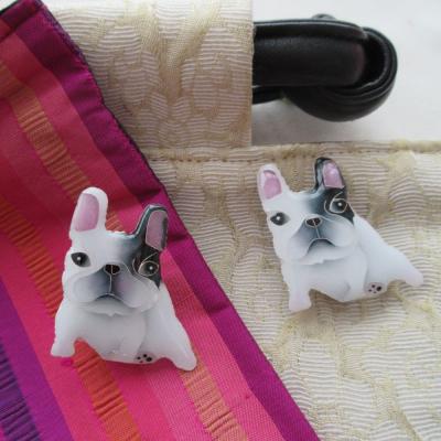 ふるさと納税 京都市 【ヒロミ・アート】フレンチブルドッグブローチ(パンチ) |  | 01