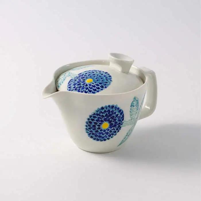 【波佐見焼】色彩ダリア（青）シリーズ 便利な７点セット 食器 皿【福田陶器店】[PA314] 波佐見焼