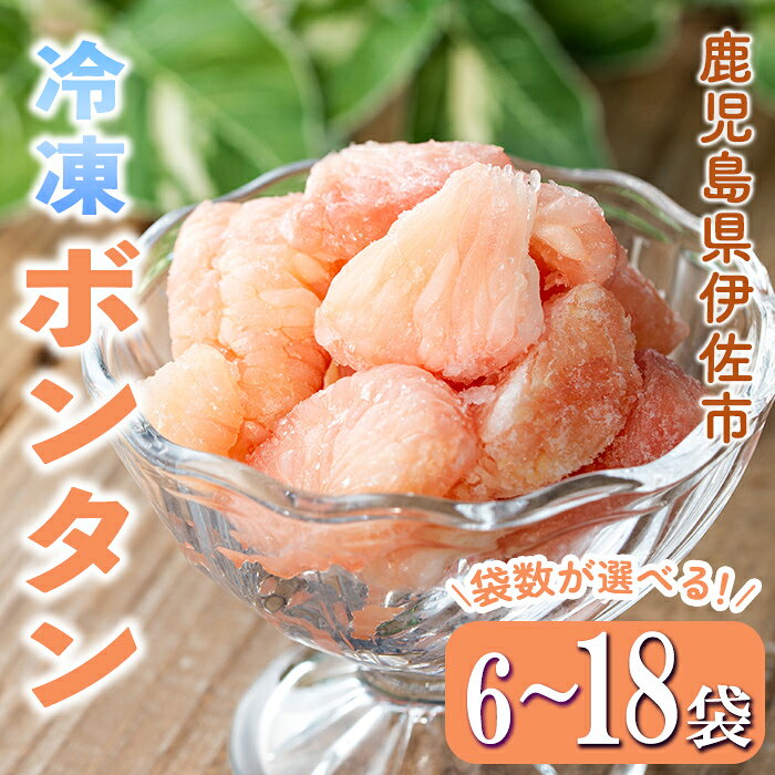 【ふるさと納税】＜袋数が選べる＞冷凍ボンタン(130g×6袋 or 12袋 or 18袋) 冷凍 ボンタン 加工 果物 フルーツ ハンドメイド 手づくり スムージー ヘルシー トッピング 爽やか おやつ 【薩摩美食倶楽部】