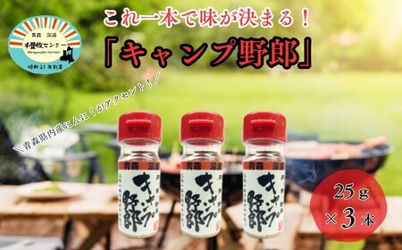 香辛料 キャンプ野郎25g×3本セット アウトドア 肉 魚 野菜  [fu-0003-009]