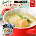 【ふるさと納税】［お試し］青パパイアグリーンカレー（200g×2個）ポスト投函