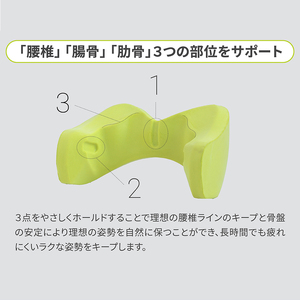 西川 nishikawa Keeps キープス ランバー クッション イエロー 【P374W】 クッション