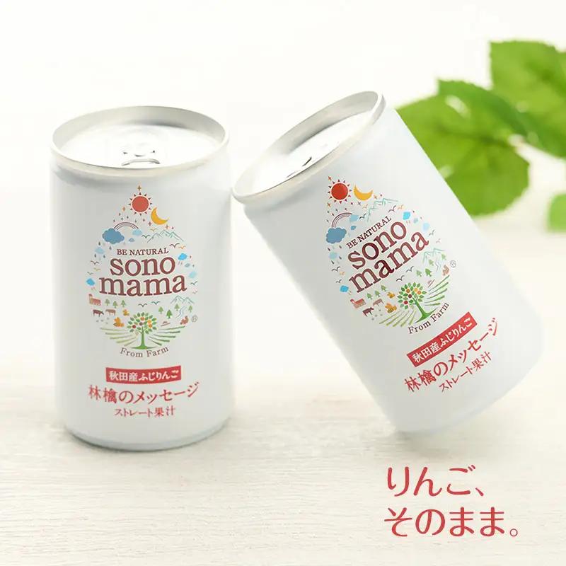 《 定期便 6ヵ月 》 りんごジュース「sonomama」（160g×20本）×3箱 りんご リンゴ ジュース リンゴジュース 飲料
