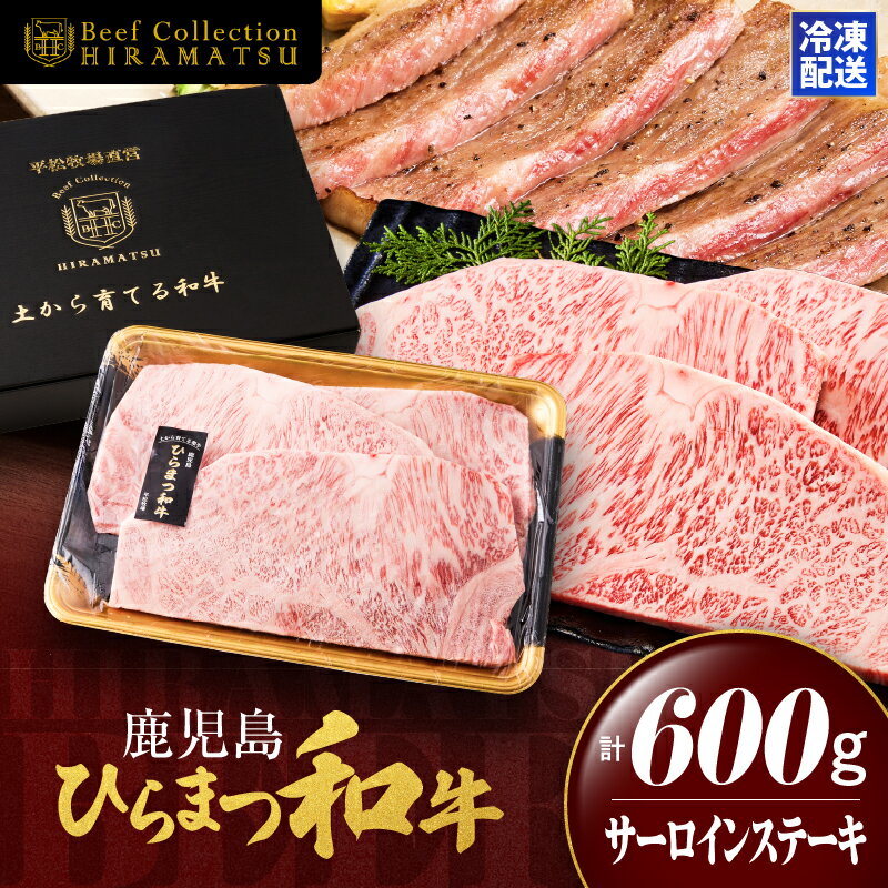 【ふるさと納税】 鹿児島 ひらまつ和牛 サーロインステーキ 200g × 3枚 黒毛和牛 和牛 牛肉 肉 国産牛 鹿児島県産 ステーキ サーロイン 赤身 サシ 霜降り 冷凍 平松牧場 上質 高品質 ブランド牛 M・Hコーポレーション 鹿屋市 おすすめ ランキング プレゼント ギフト