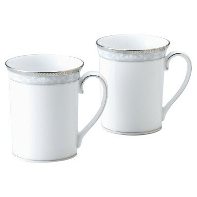 【ふるさと納税】ノリタケ【ハンプシャープラチナ】マグカップペア【1637915】