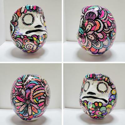 ふるさと納税 小山市 世界にひとつだけの手づくりだるま(縦約9cm×横約7cm)