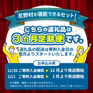 ＼＼忍野プレミアムセレクト／／＜チーズケーキ3ヶ月定期便＞【全3回】