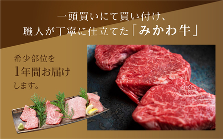 黒毛和牛 みかわ牛 希少部位食べ比べ 600g