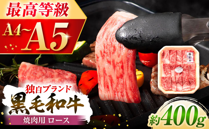 フジチク 藤彩牛 ロース 焼肉用 約400g 牛肉 黒毛和牛 国産【株式会社フジチク】 [BHAD003]