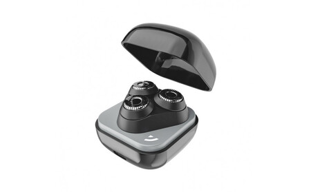 2025年新発売 髭剃り 電気シェーバー メンズ ＜ ブラック＞ひげそり USB充電式 IPX7 防水防滴 コードレス 男性 深剃り 回転刃 3枚刃 コンパクト ポータブル Type-C タッチ制御 シェービング 高速モーター 静音作動 いつでも清潔 肌にやさしい 携帯便利 海外対応 1年間安心保証付き