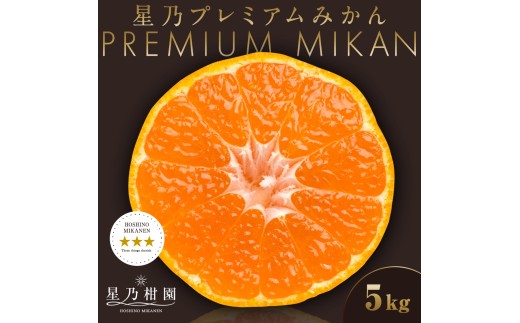 ＜三つ星ブランド＞星乃みかんプレミアムシリーズ(5kg)＜D45-84＞【1454778】 YWTAZ046