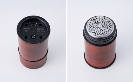 IZUMI　Lint Remover Magewappa（木製まげわっぱ毛玉取り器）（ SA-K554R-Z）| 家電 製品 日用品 長期保証 USB タイプC 対応 毛玉取り器 服 工芸品 漆塗り 