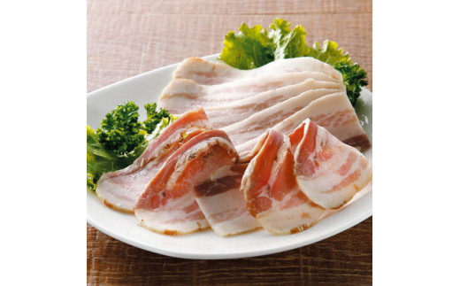 【定期便】子供に食べさせたい無添加ベーコン＆ハム＆パンチェッタ吊焼きB　全３回_イメージ5
