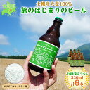 【ふるさと納税】北海道 旅のはじまりのビール 330ml×6本セット ギフトボックス入り コースター6枚付き ビール クラフトビール 地ビール 酒 お酒 麦酒 beer HOTEL NUPKA プレゼント 手土産 贈り物 ギフト gift お取り寄せ 送料無料 十勝 士幌町 18000円